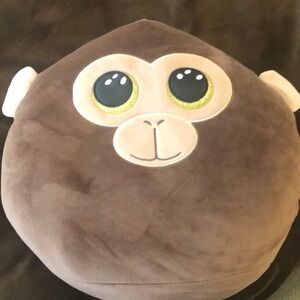 Brown Monkey Plush Pillow Ty Dunstan